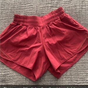 lululemon athletica Red Athletic Shorts